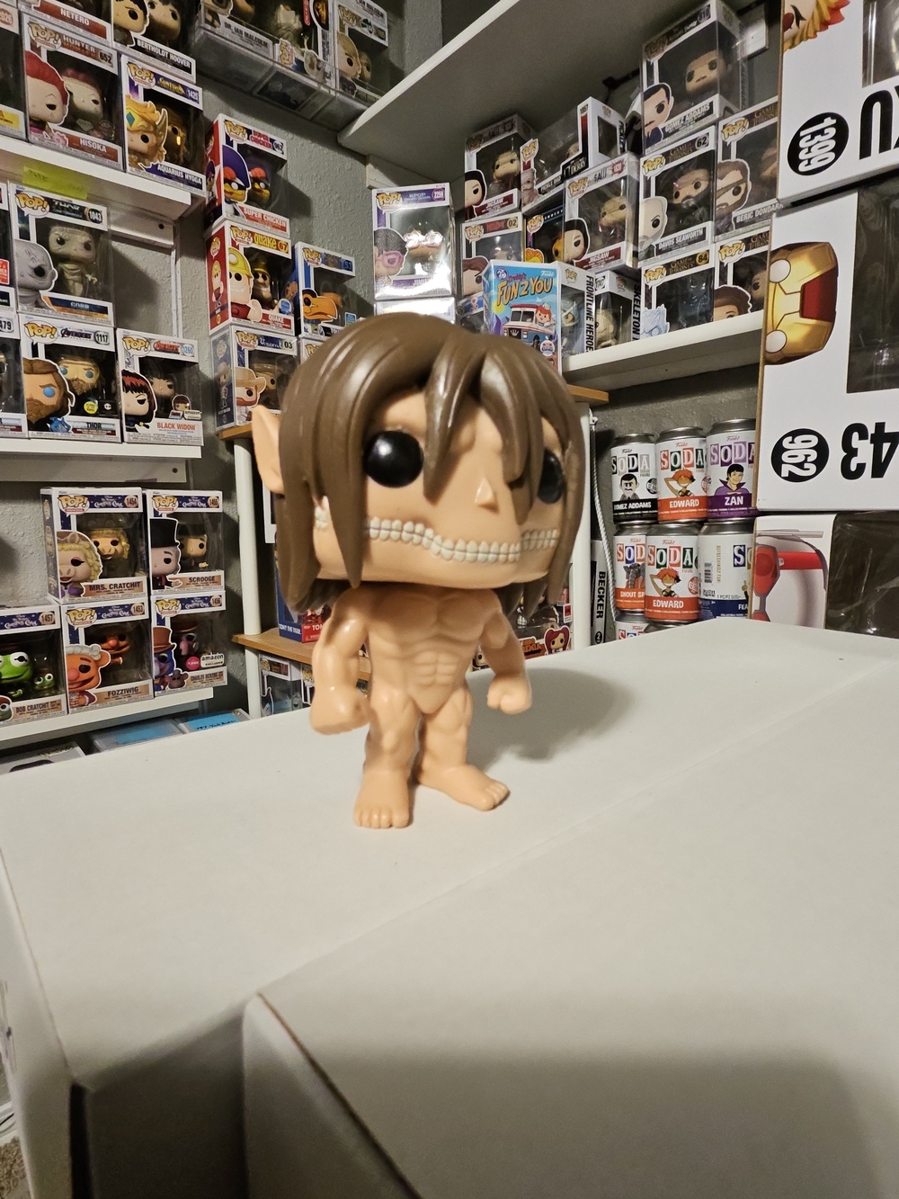 Attack On Titan Eren Jaeger Funko Pop! Vinyl Figure - Brown Hair, Flesh Body - Picture 1 of 3